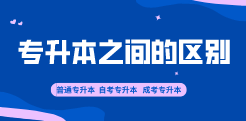 各种专升本形式的区别