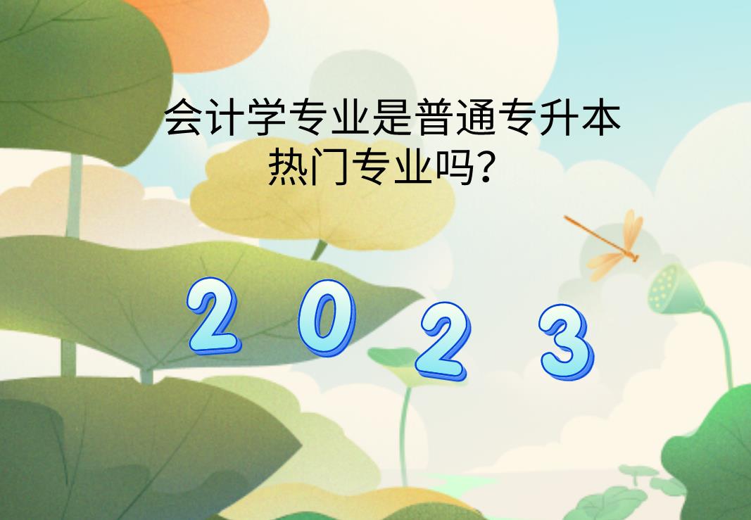 会计学专业，是普通专升本热门专业吗？