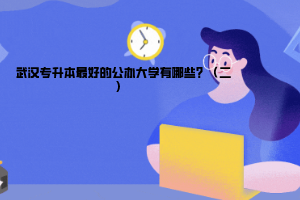 武汉专升本最好的公办大学有哪些？（二）