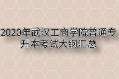 2020年武汉工商学院普通专升本考试大纲汇总