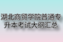 2020年湖北商贸学院普通专升本考试大纲汇总