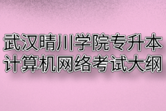 2020年武汉晴川学院普通专升本计算机网络考试大纲