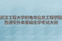 2020年武汉工程大学邮电与信息工程学院普通专升本有机化学考试大纲