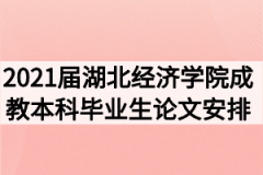 2021届湖北经济学院成教本科毕业生论文安排