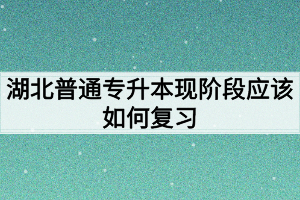 湖北普通专升本现阶段应该如何复习