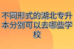 不同形式的湖北专升本分别可以去哪些学校