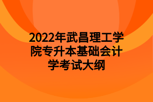 2022年武昌理工学院专升本管理学原理考试大纲
